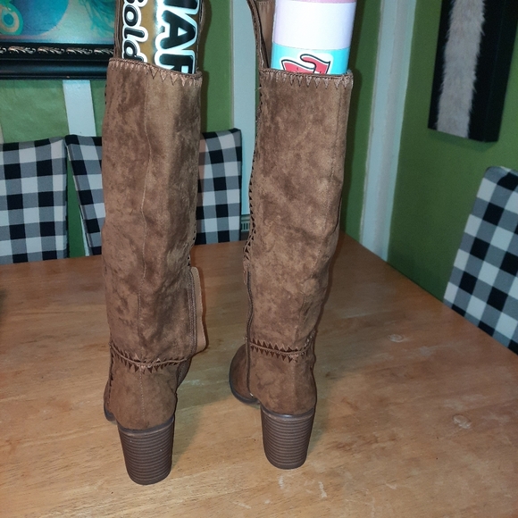 Brown Over the Knee Boots - Picture 3 of 9